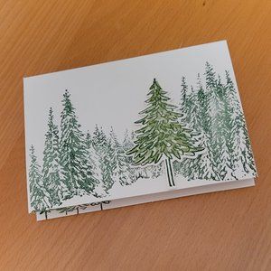 Tree Greeting Card, Masculine Card, Card for Him, Holiday Greeting Card, Father